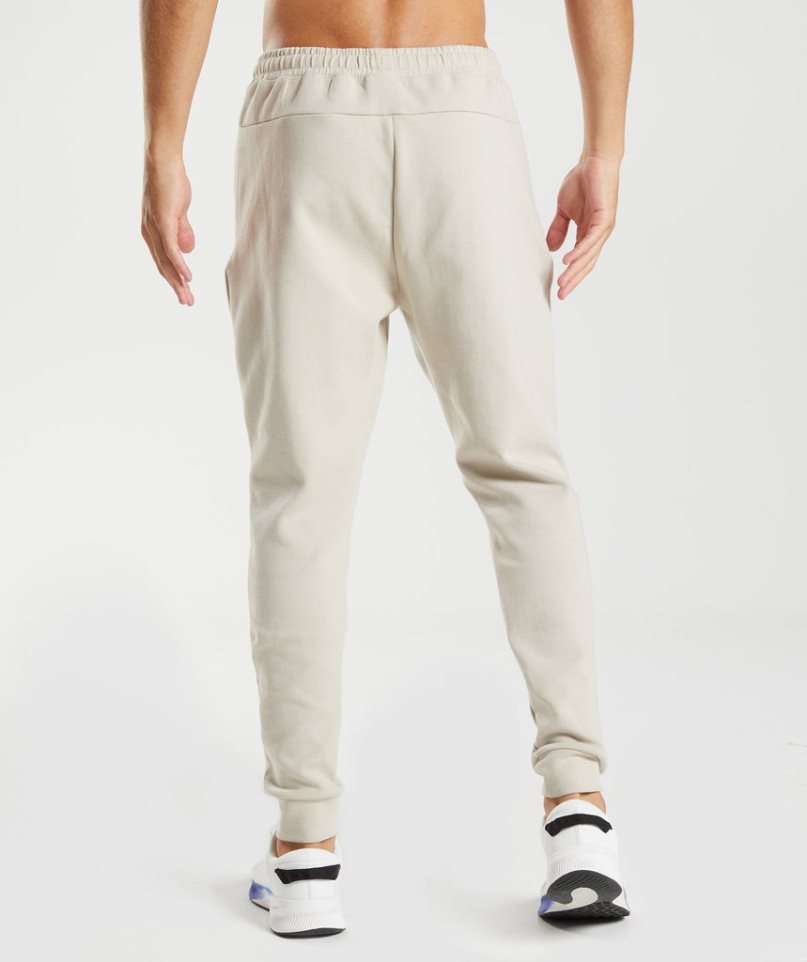 Men's Gymshark Rest Day Knit Jogger Cream | NZ 0AJXIT